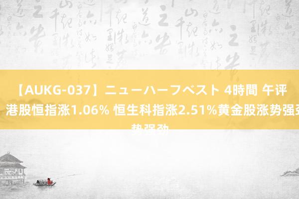 【AUKG-037】ニューハーフベスト 4時間 午评：港股恒指涨1.06% 恒生科指涨2.51%黄金股涨势强劲